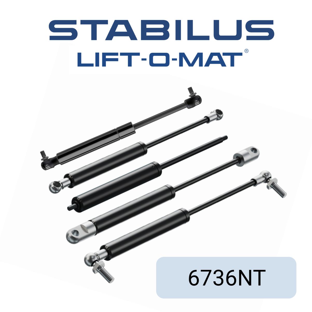 Газовый упор створчатой двери (wing door) STABILUS 6736NT для LAMBORGHINI