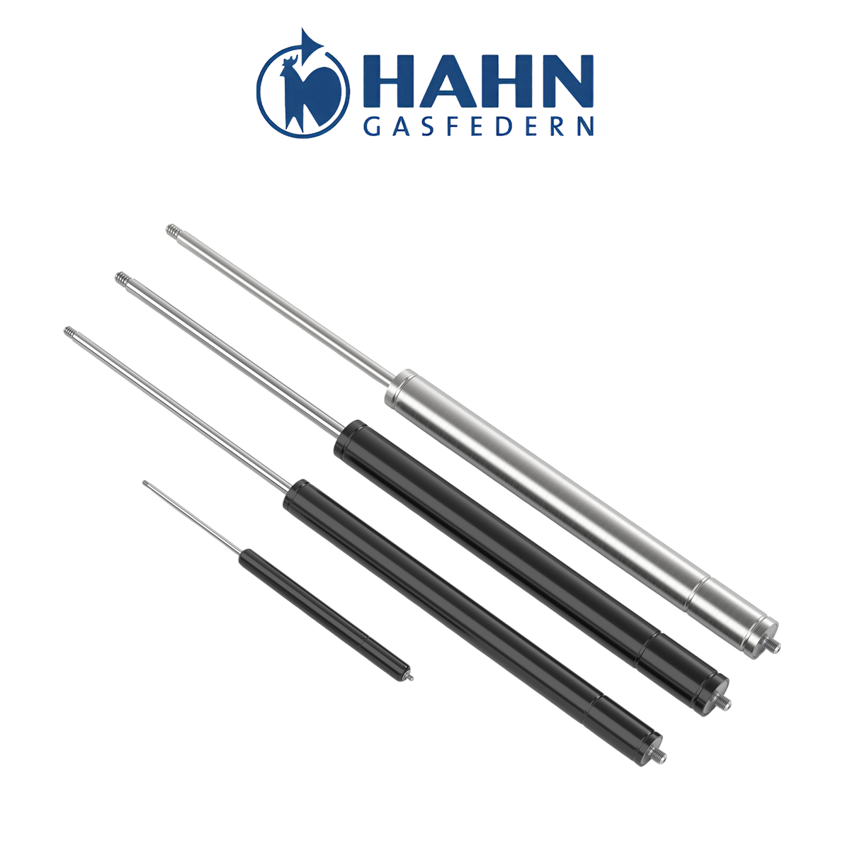 Фото Газовые пружины HAHN (HAHN gas compression springs), чертежи, характеристики, размеры