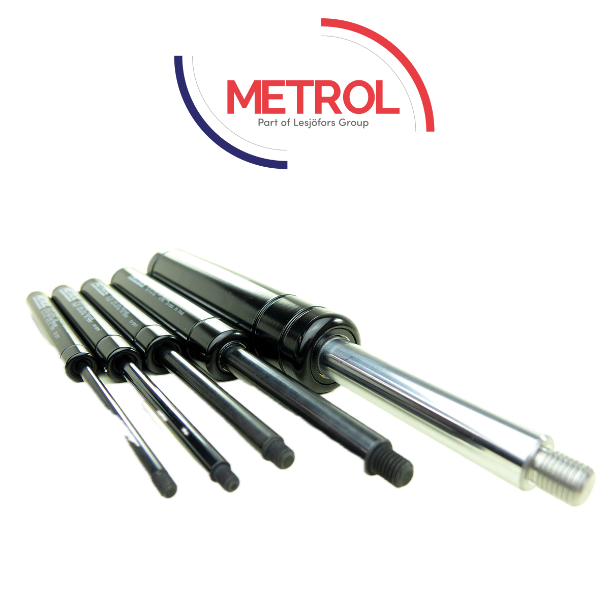 Фото Фиксированные газовые пружины Metrol, чертежи, характеристики, размеры